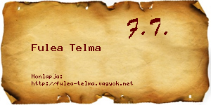Fulea Telma névjegykártya
